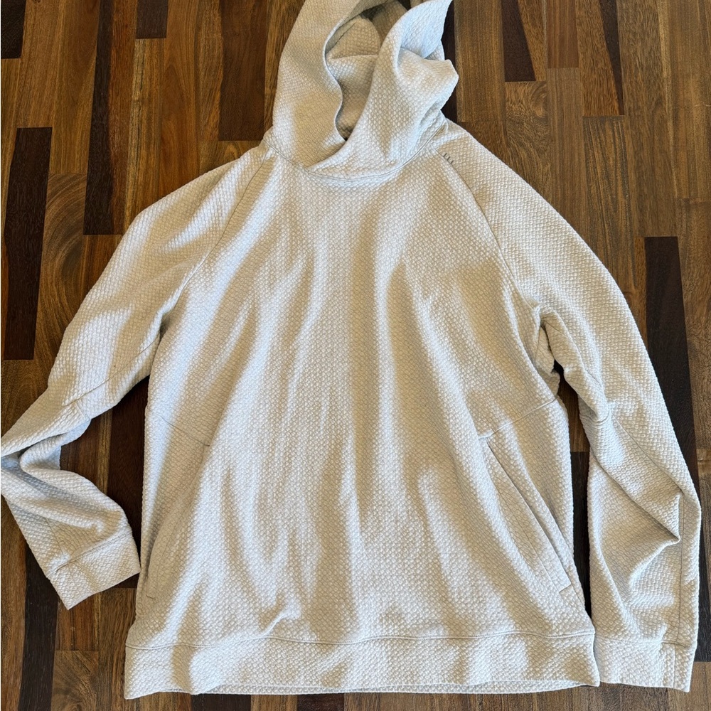 Lululemon - Mens - Textured Double-Knit Cotton Hoodie - heather grey
